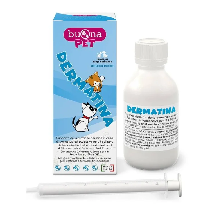 Buonapet Dermatina Mangime Complementare per Cani e Gatti Flacone 90 g