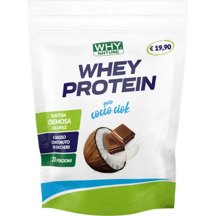 Whynature Whey Protein Cocco Ciok Proteine per la Crescita Muscolare 400 g