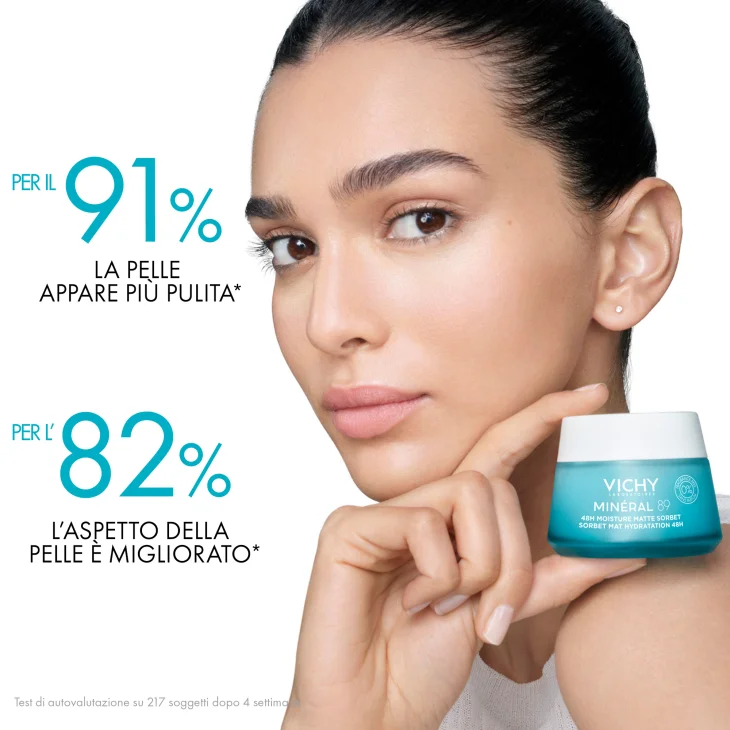 Vichy Mineral89 Oily Skin Cream Crema Idratante Leggera Viso 50 ml