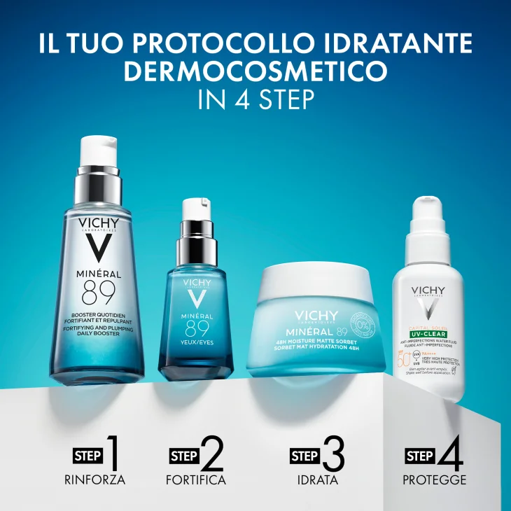 Vichy Mineral89 Oily Skin Cream Crema Idratante Leggera Viso 50 ml