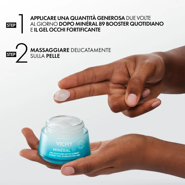Vichy Mineral89 Oily Skin Cream Crema Idratante Leggera Viso 50 ml