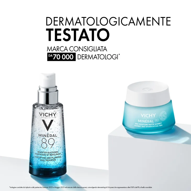 Vichy Mineral89 Oily Skin Cream Crema Idratante Leggera Viso 50 ml