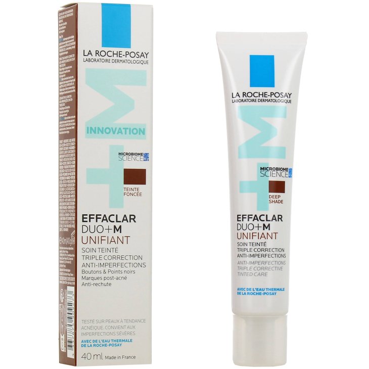 La Roche Posay Effaclar Duo +M Trattamento Colorato Tripla Correzione Anti-Imperfezioni Viso Deep 40 ml