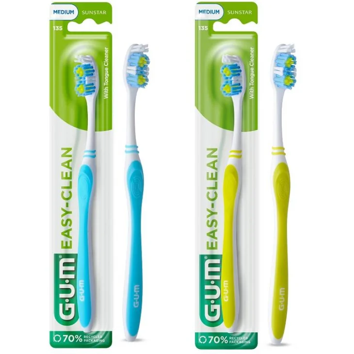 Gum Easy Clean Spazzolino con Setole Medie
