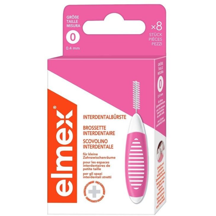 Elmex Interdental Brush Pink 8 Scovolini da 0,4 mm