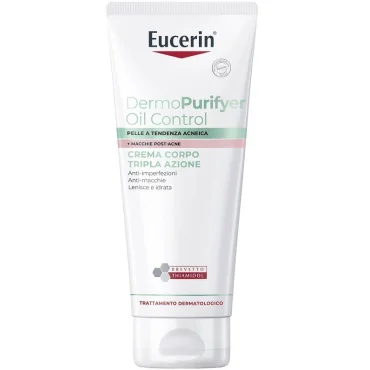 Eucerin Dermopurifyer Crema Corpo Anti Imperfezioni Tripla Azione 200 ml