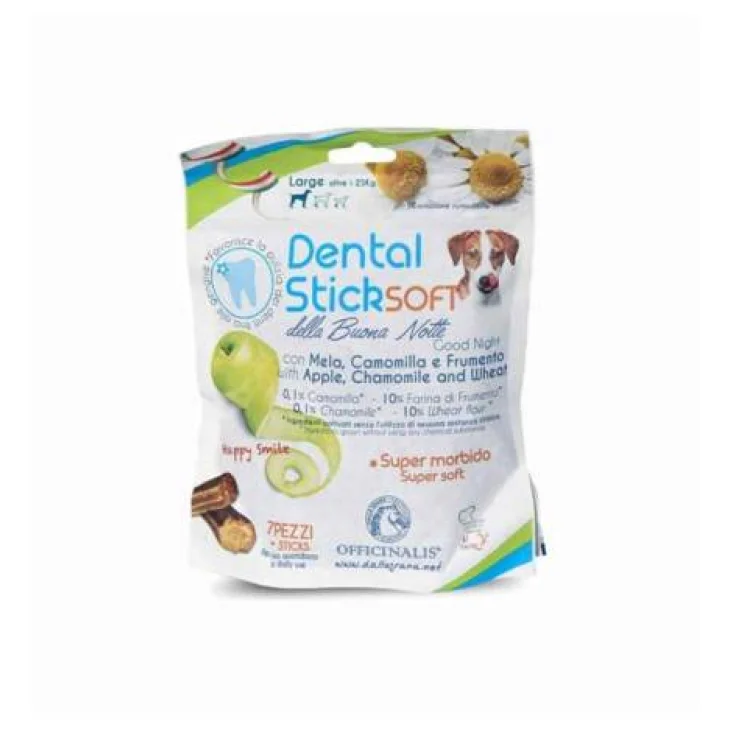 Dental Stick Buonanotte Snack Naturale Igiene Orale Cani Taglia Grande (oltre 25 kg) 130 grammi