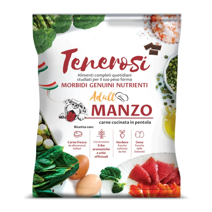 Tenerosi Morbide Crocchette per Cani Gusto Manzo 800 grammi