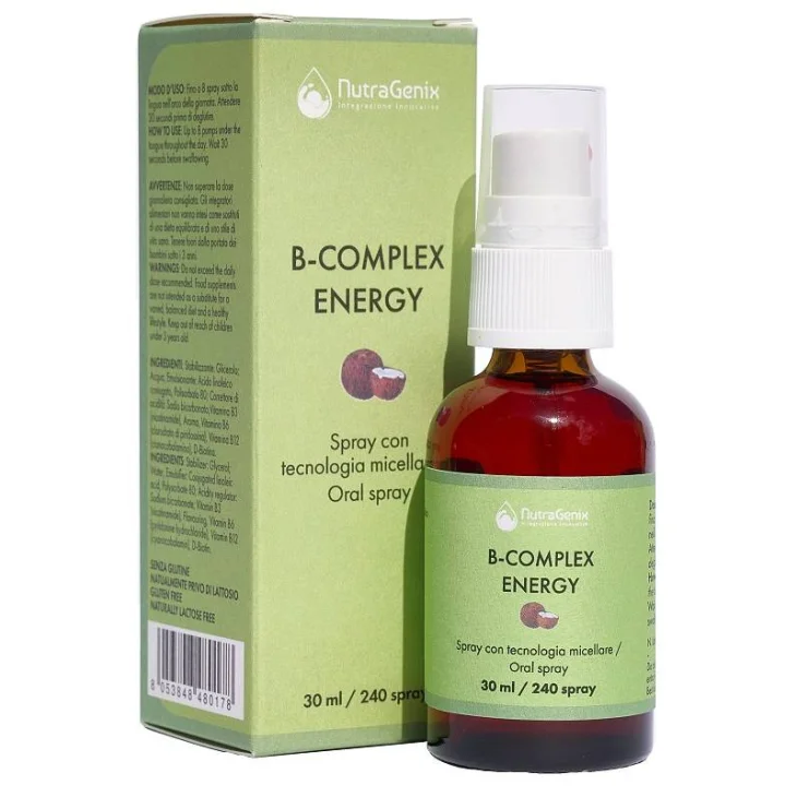 Nutragenix B COmplex Energy Integratore per Supporto Psicologico ed Energetico 30 ml