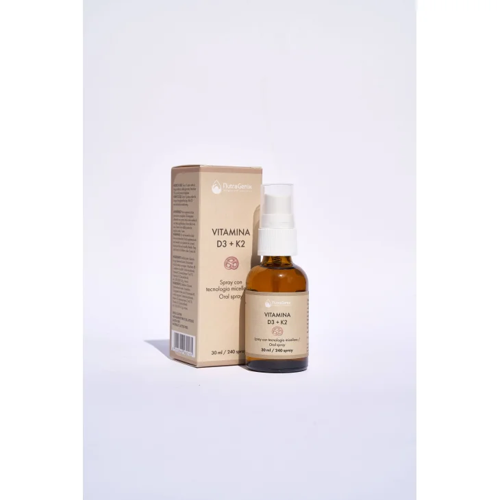 Nutragenix Vitamina D3 + K2 Spray con tecnologia micellare 30 ml