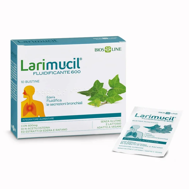 Bios Line Larimucil 600 Fluidificante Tosse Gola 10 Bustine