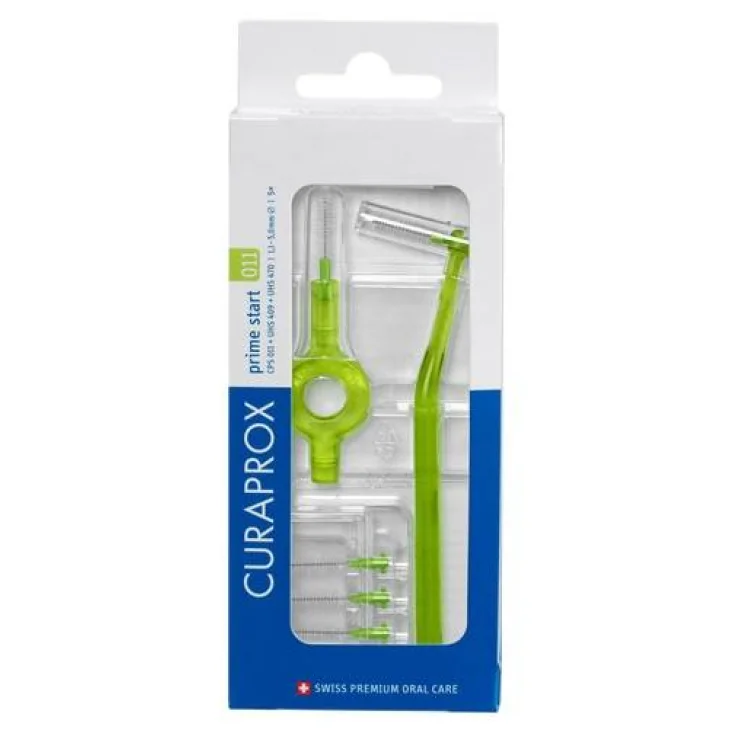 Curaprox CPS 011 Scovolino Interdentale Prime Start Lime Green 5 Pezzi