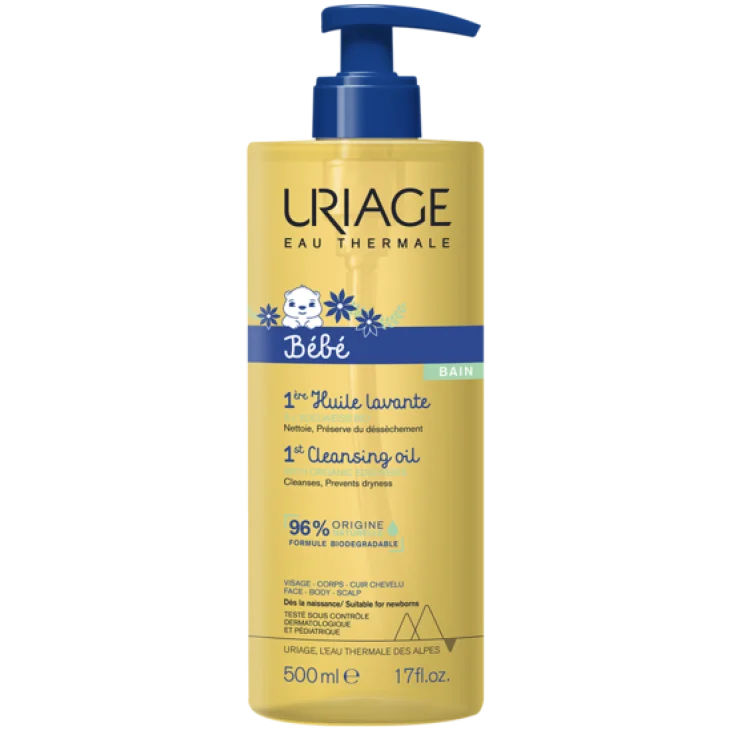 Uriage Eau Thermale Bebè 1 Olio Lavante Detergente per Bambini 500ml