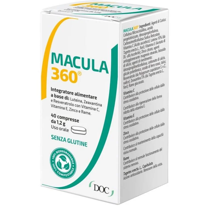 Doc Generici Macula 360 Integratore Benessere Visivo 40 compresse