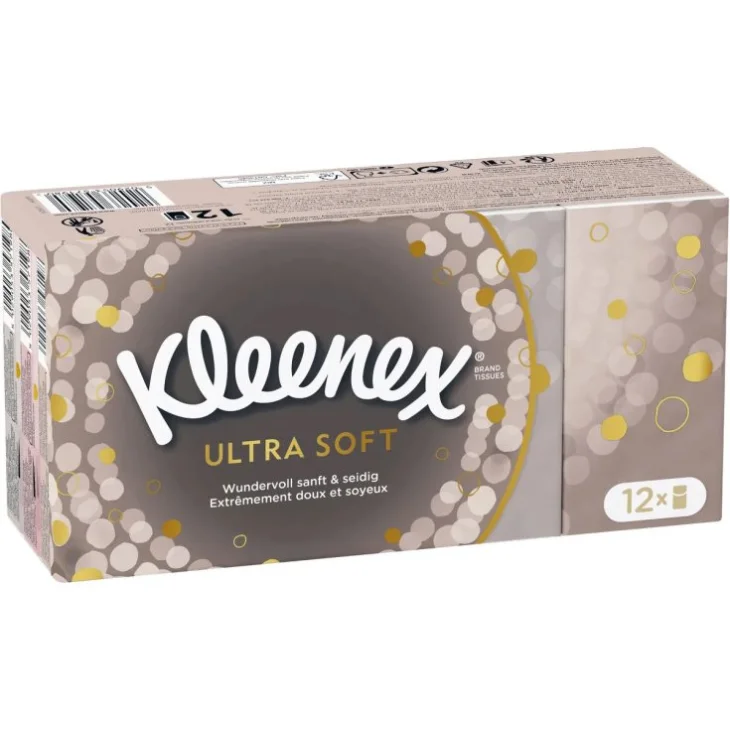 Kleenex Ultra Soft Fazzoletti Carta Morbida Delicata 3 Strati 12 Pezzi Kleenex Ultra Soft Fazzoletti Carta Morbida Delicata 3 Strati 12 Pezzi