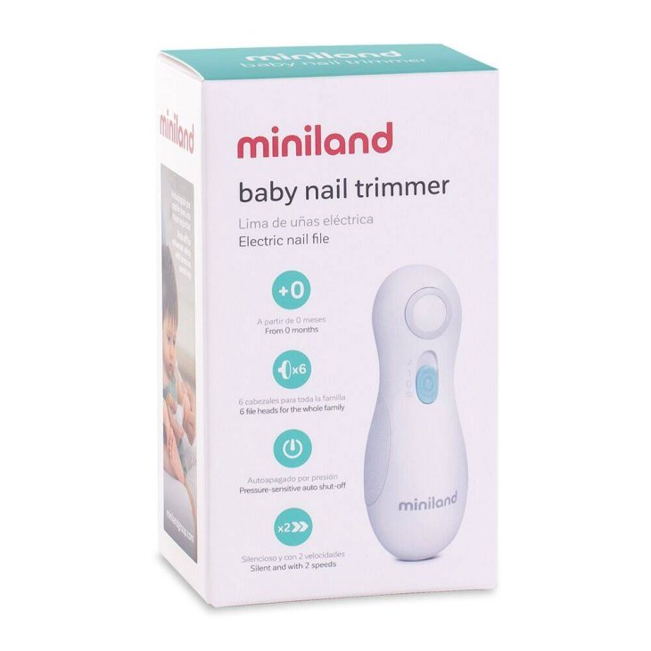Miniland Baby Nail Trimmer Limetta Elettrica per Bambini