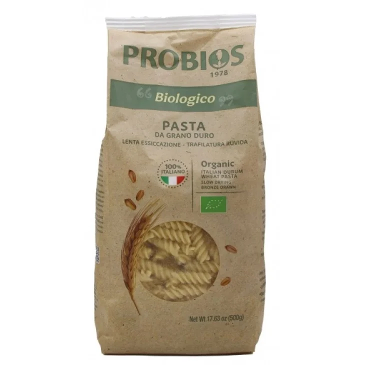 Probios Fusilli Grano Duro Biologico Trafilatura al Bronzo 500g