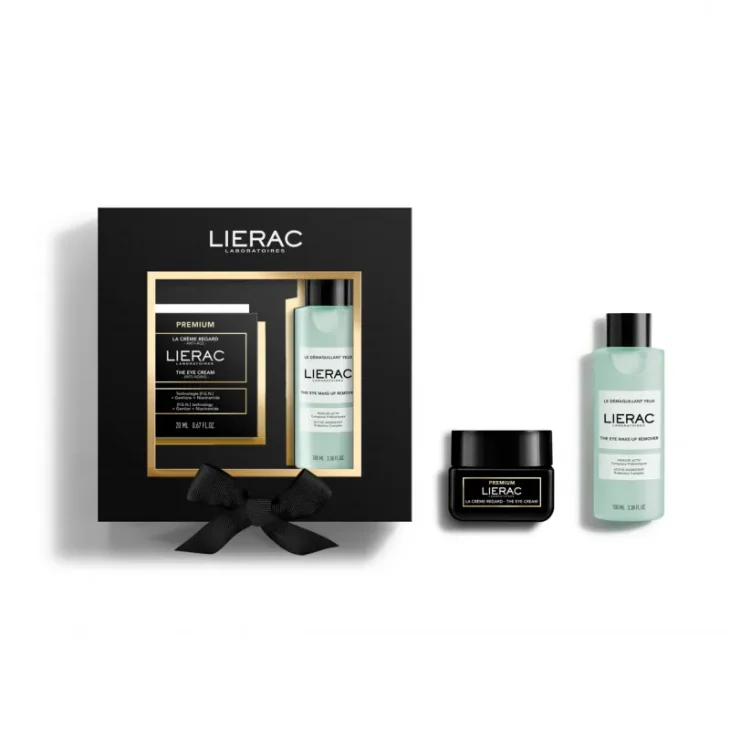 Lierac Set Natale 2024 Premium Crema Occhi 20 ml + Struccante Occhi Bifasico 100 ml