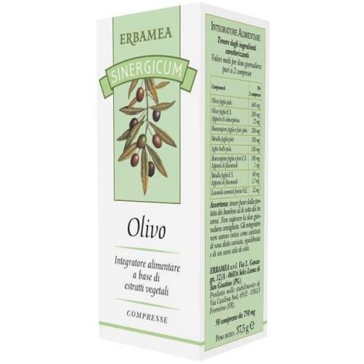 Erbamea Sinergicum Olivo Integratore Pressione Arteriosa 50 compresse