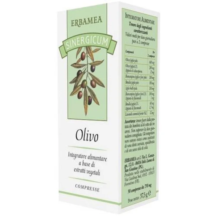 Erbamea Sinergicum Olivo Integratore Pressione Arteriosa 50 compresse
