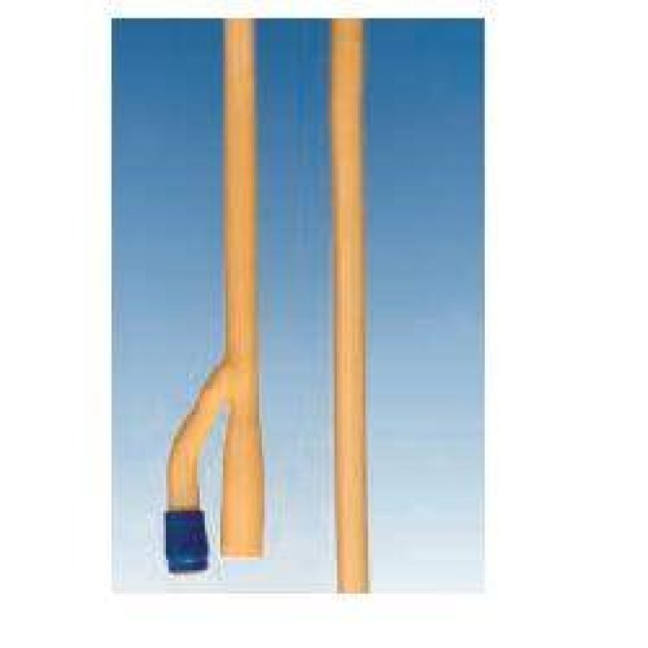 CATETERE URETRALE STERILE FOLEY IN LATTICE SILICONATO A DUEVIE CH18 WELLEAD