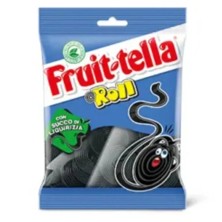 Fruittella Roll Caramelle alla Liquirizia Senza Glutine Aromi Naturali 90g