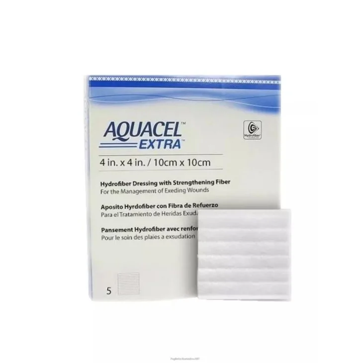 Convatec Italia Aquacel Extra Medicazione Sterile Hydrofiber 10x10 cm 5 Pezzi