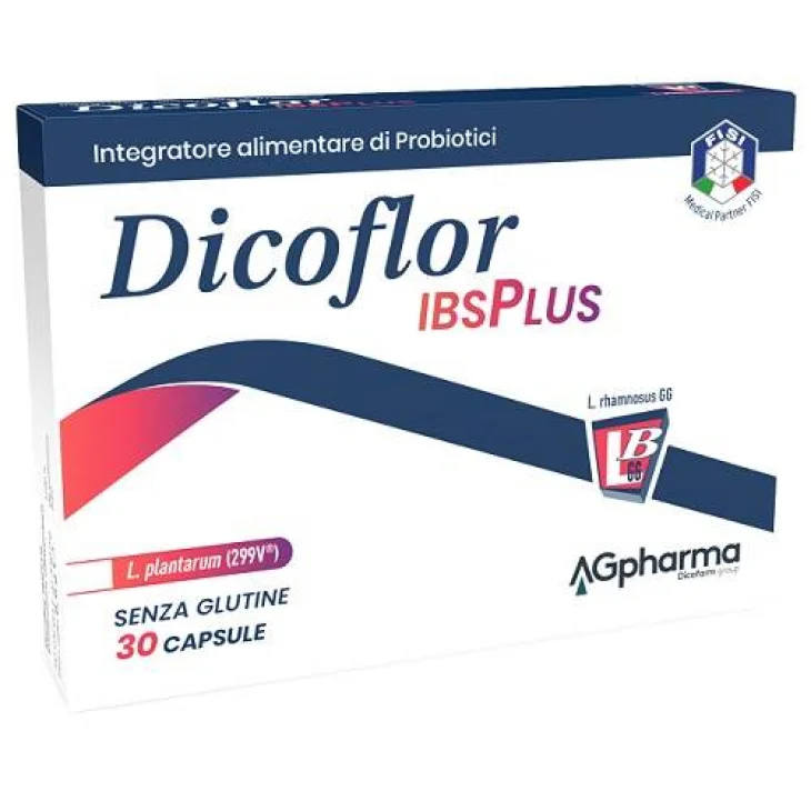 Dicoflor ibsPlus Integratore a Base di Probiotici 30 Capsule