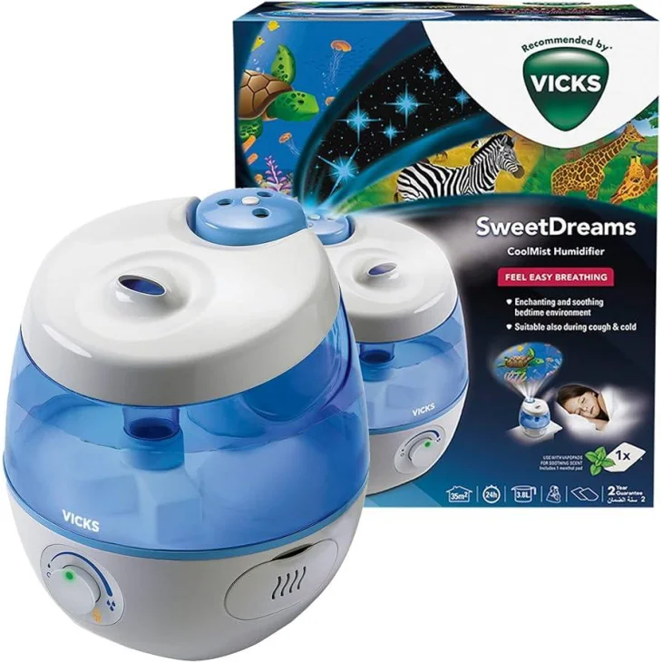 Vicks SweetDreams Umidificatore Ultrasuoni con Proiettore Immagini