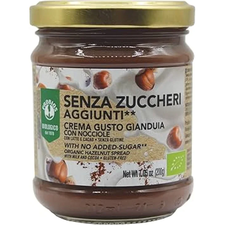 Probios Crema Gianduia Nocciole Latte e Cacao senza Zuccheri Aggiunti 200 g