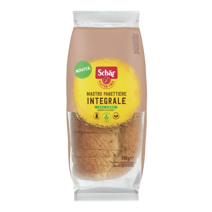 Schar Mastro Pane Integrale Senza Glutine e Lattosio 330g Schar Mastro Pane Integrale Senza Glutine e Lattosio 330g