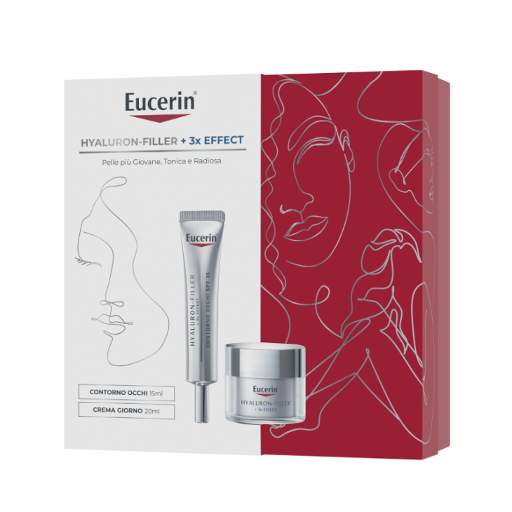 Eucerin Xmas Pack Hyaluron Filler Contorno Occhi 15 ml + Crema Giorno SPF30 20 ml
