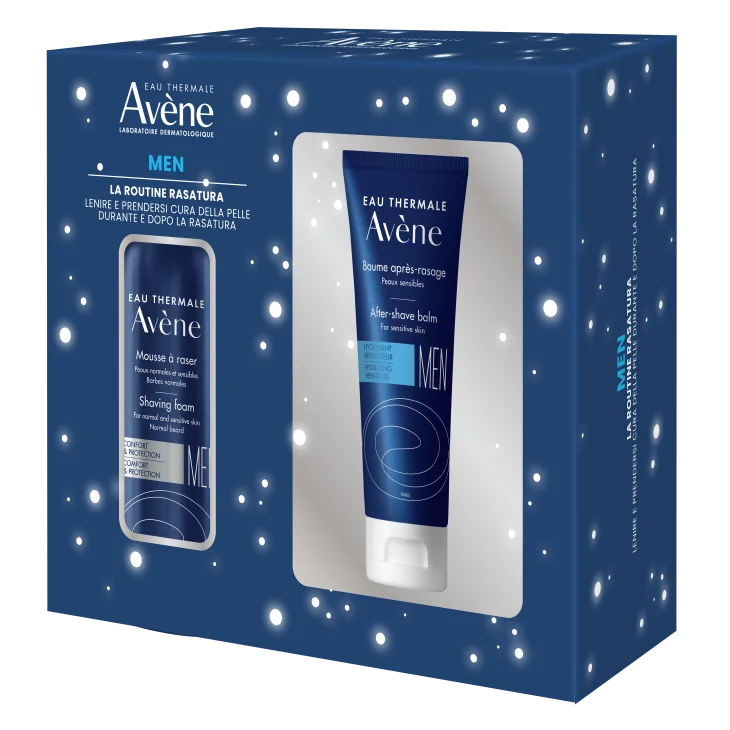 Avène Cofanetto Rasatura MEN Eau Thermale Avène MEN Schiuma Barba 200ml + Eau Thermale Avène MEN Balsamo dopo Barba Uomo 75ml Avène Cofanetto Rasatura MEN Eau Thermale Avène MEN Schiuma Barba 200ml + Eau Thermale Avène MEN Balsamo dopo Barba Uomo 75ml