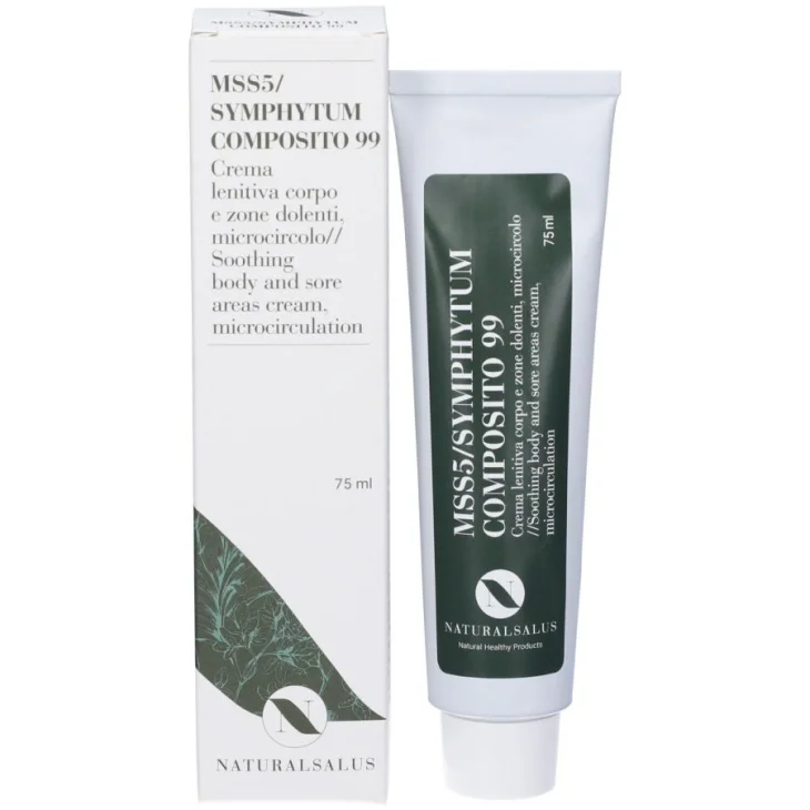 Natursalus MSS5 Symphytum Composito 99 Crema Lenitiva Arnica e CBD Tubo 75 ml