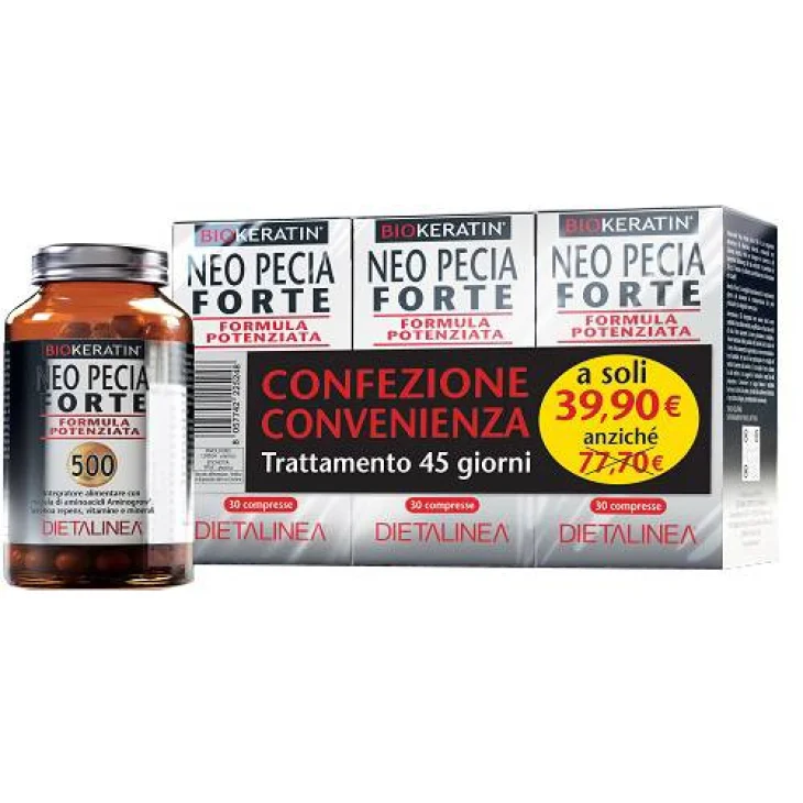 DIETALINEA BIOKERATIN NEO PECIA FORTE 500 3X30 COMPRESSE