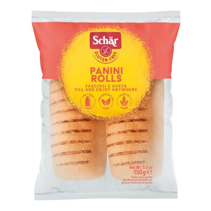 Schar Panini Rolls Senza Glutine Senza Lattosio Ricco di Fibre 2x75g Schar Panini Rolls Senza Glutine Senza Lattosio Ricco di Fibre 2x75g