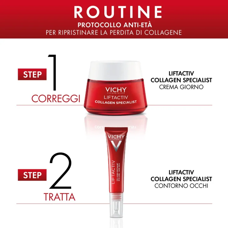 Vichy Pochette Natale 2024 Liftactive Crema Giorno 50ml + Contorno Occhi 15ml