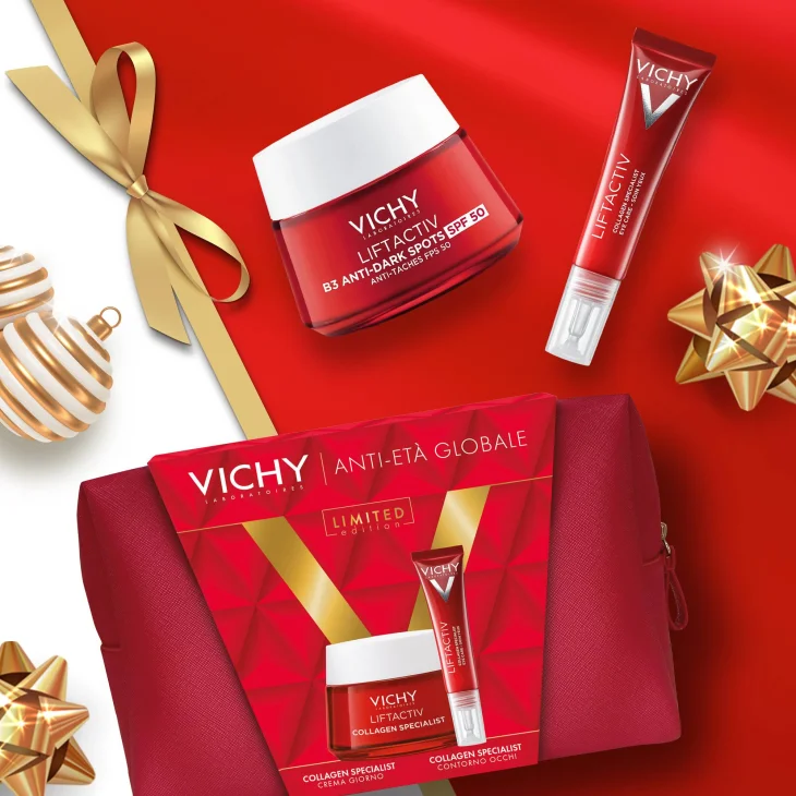 Vichy Pochette Natale 2024 Liftactive Crema Giorno 50ml + Contorno Occhi 15ml