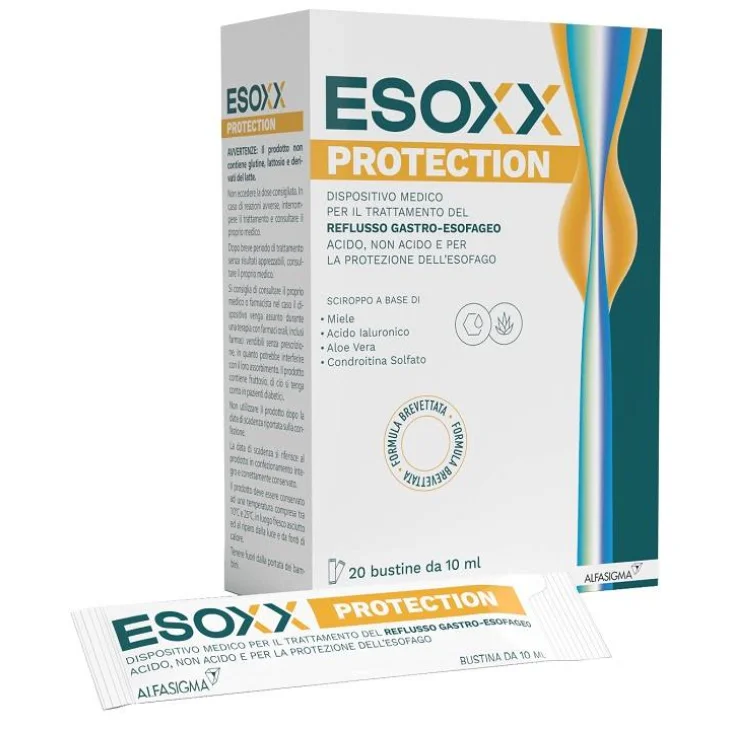 Alfasigma Esoxx Protection contro Reflusso Gastro-Esofageo 20 bustine