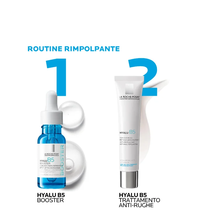 La Roche Posay Cofanetto Limited Edition Routine Rimpolpante con Hyalu B5 Booster 15ml + Hyalu B5 Crema Anti-rughe 40ml