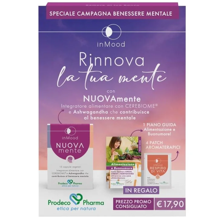 Prodeco Pharma inMood Kit Rinnova la tua Mente 1 Inmood 4 patch 1 guida