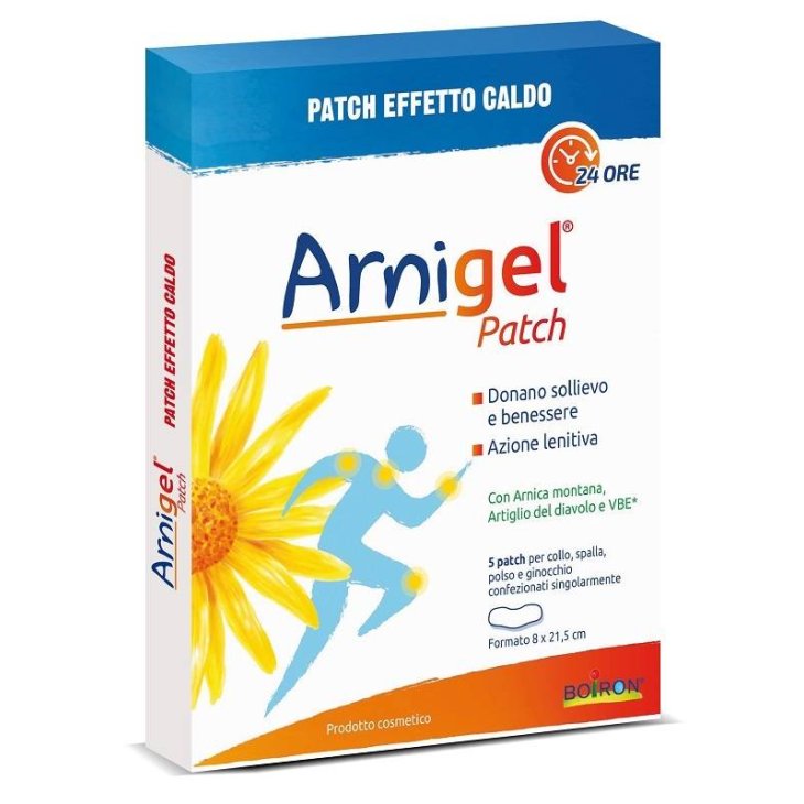 Boiron Arnigel Patch Collo Effetto Caldo con Arnica e Artiglio del Diavolo per Dolori 5 Cerotti