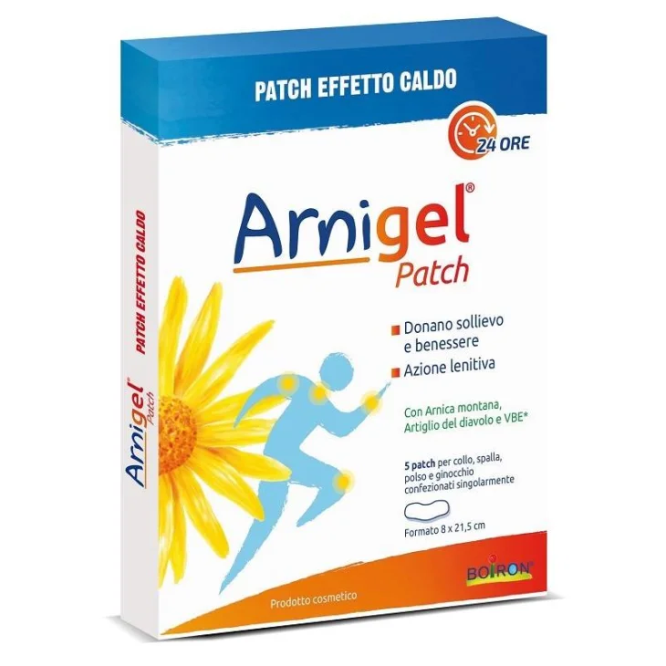 Boiron Arnigel Patch Collo Effetto Caldo con Arnica e Artiglio del Diavolo per Dolori 5 Cerotti