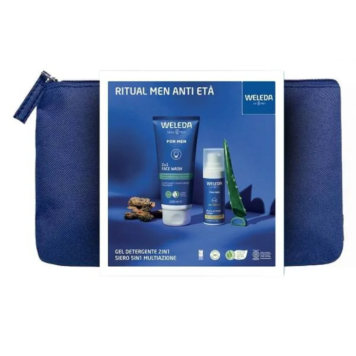 RITUAL MEN ANTI ETA' 1 SLEEVE RITUAL MEN 24 + 1 DETERGENTE VISO 2 IN 1 100 ML + 1 SIERO 5 IN 1 40 ML