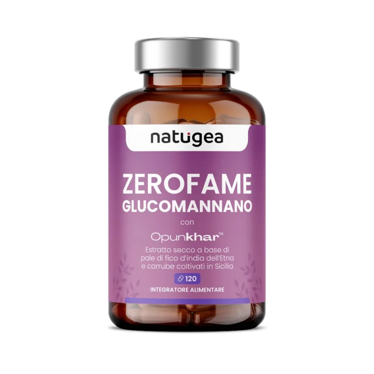 Natugea Zerofame Glucomannano Integratore Perdita di Peso 120 compresse