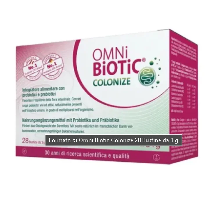 Omni-Biotic Colonize Integratore per La Flora Intestinale 28 Bustine