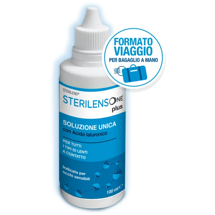 Sterilens Soluzione Unica One Plus con Acido Ialuronico 100 ml