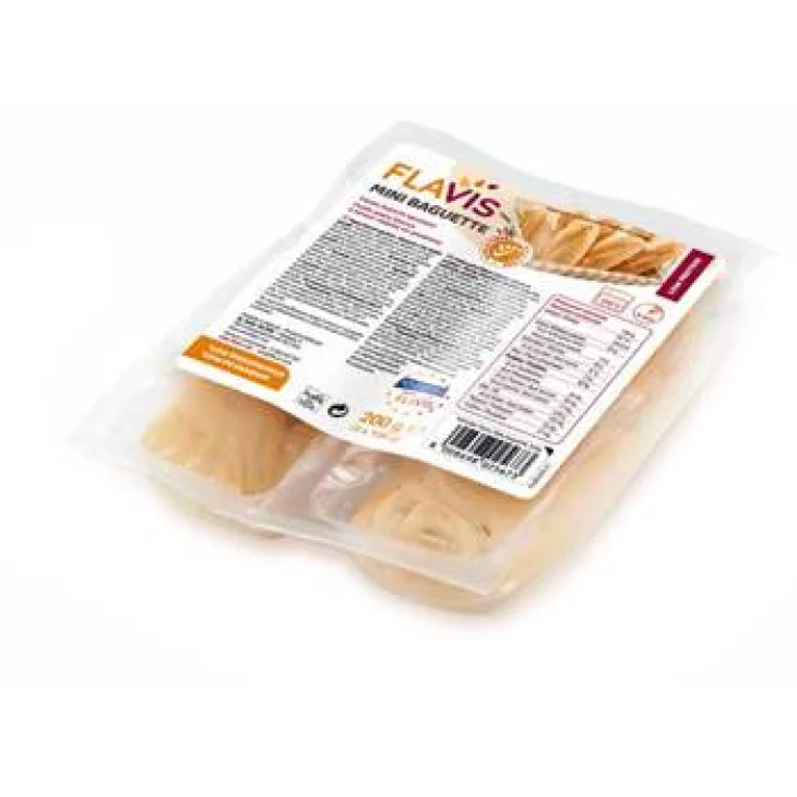 FLAVIS MINI BAGUETTE PANINI BIANCHI APROTEICI 2 PEZZI DA 100G