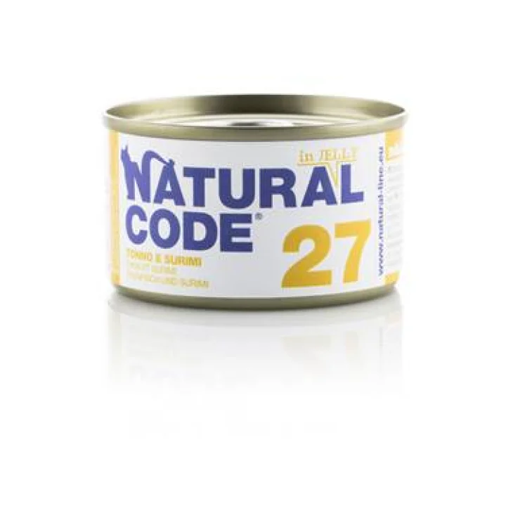 Natural Code Alimento per Gatti 28 Tonno e Surimi 85 g