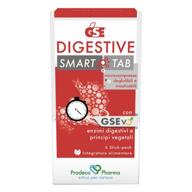 GSE Stomach Digestive Smart Tab Integratore Funzionalità Digestiva, 6 Stick Pack
